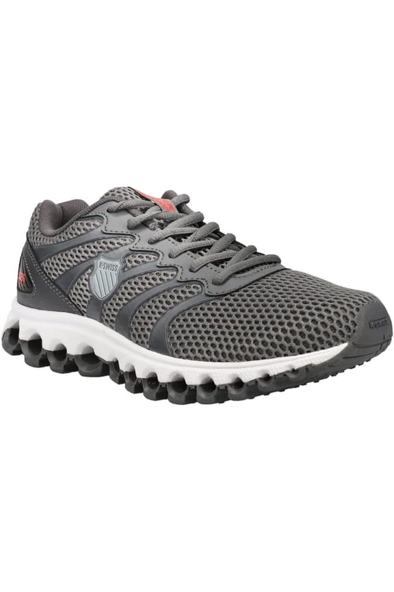 K-Swiss Men's Tubes 200 Training Shoe, Asphalt/Jet Black/Spicy Orange