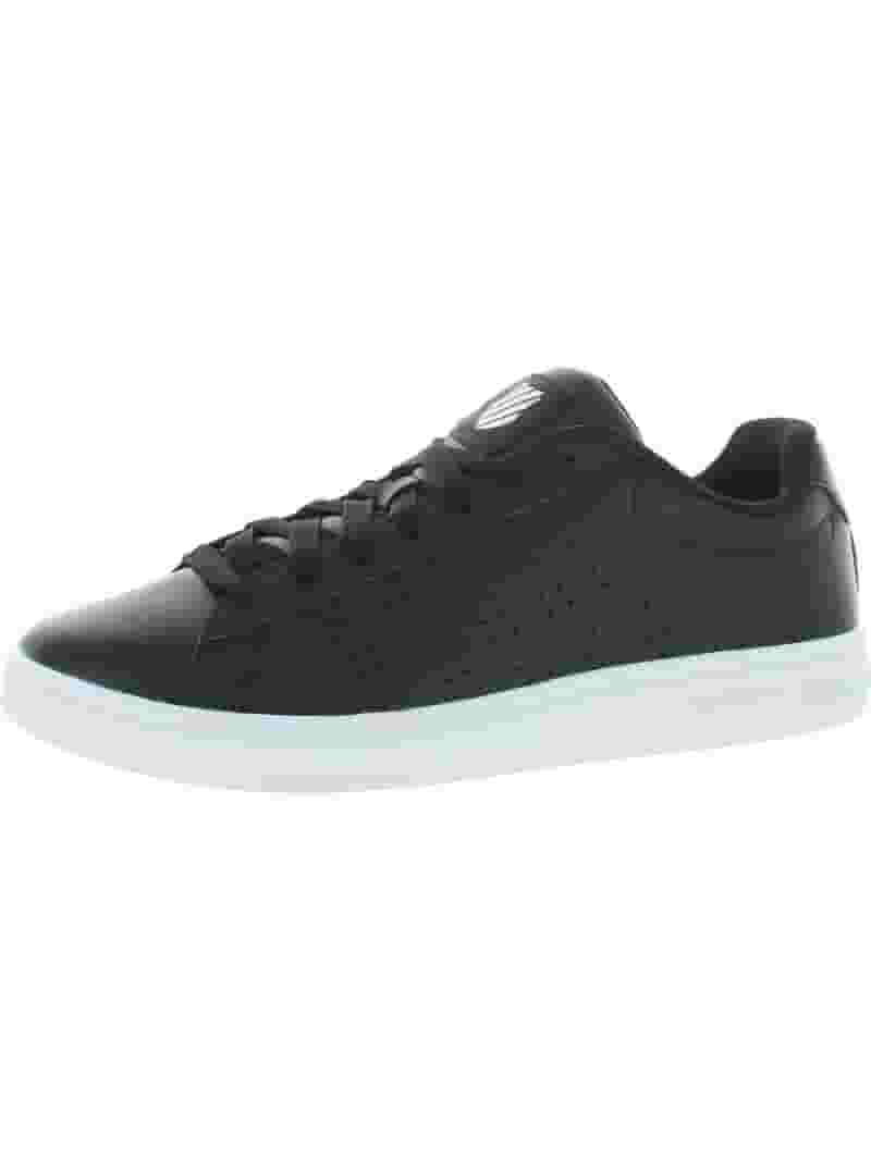 Mens Sneaker K Swiss Black Sneakers K-Swiss Mens Court Casper Low