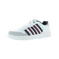 thumbnail image 1 of K-Swiss Mens Court Palisades Leather Low Top Sneakers White 10 Medium (D), 1 of 3