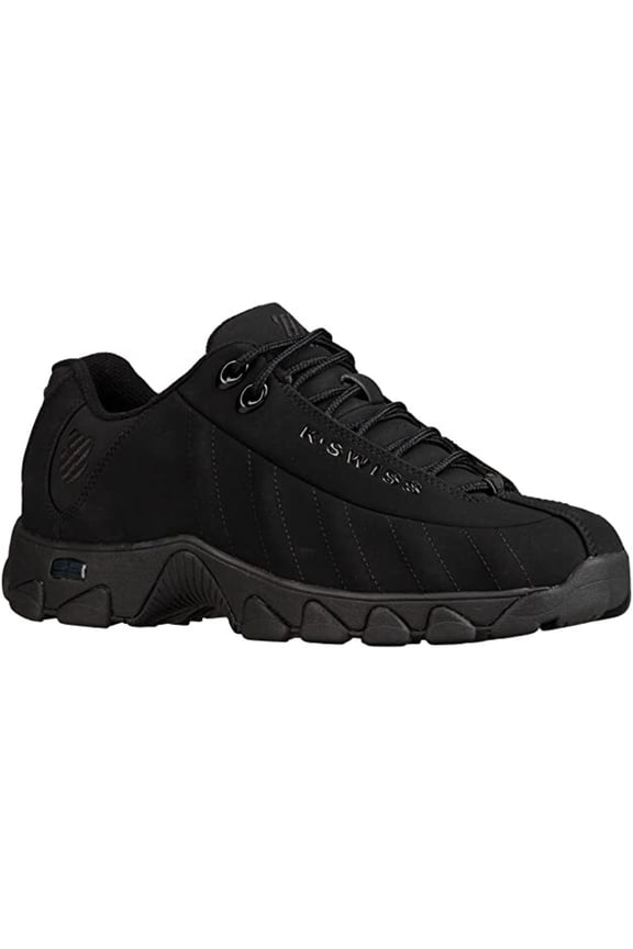 K-Swiss ST329 Black Black Suede 03426098 Men's Shoes