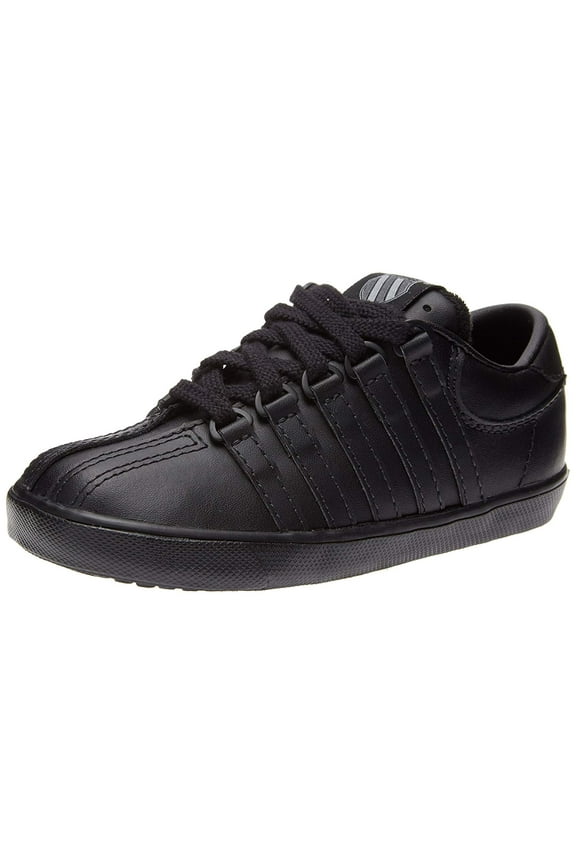 Shoes Classic Leather Infant Toddler Girls/Boys Black Sneakers