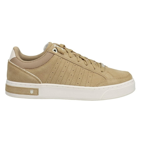 K-Swiss Womens Court Block Perforated Lace Up  Athletic Sneakers Casual Sho