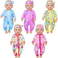 thumbnail image 1 of K.T. Fancy 5 Sets Baby Doll Clothes 14-18 inch Doll Outfits Casual Wear for 17 inch Doll Clothes 10 Pcs Doll Clothes and Accessories, 1 of 7