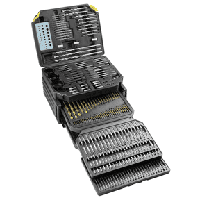 K Tool International 10330 Drill Bit and Accessory Set 326 Piece with Case