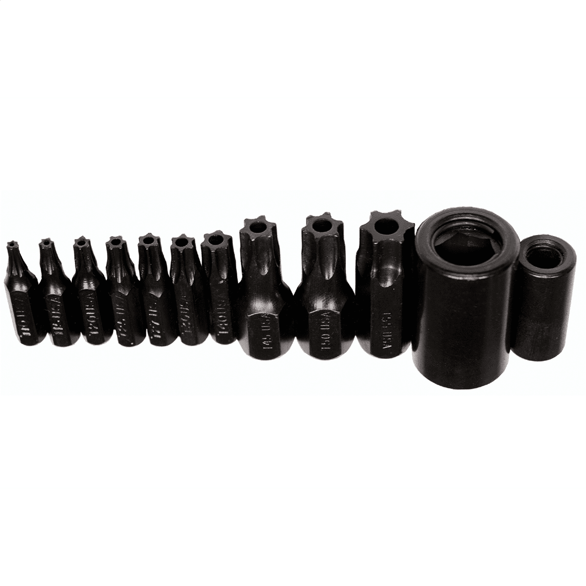 K-Tool 21500 10-pc Tamper Proof Torx Socket Bit Set in Vinyl Holder