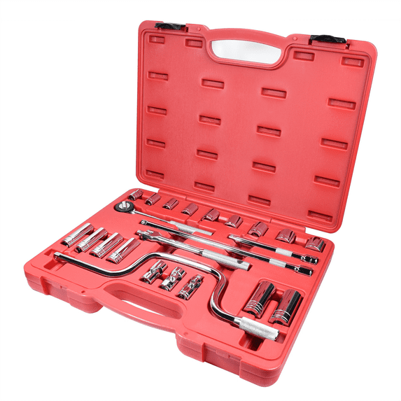 K-Tool 22023 23 Piece 3/8" Drive 12-Point Chrome Socket Set