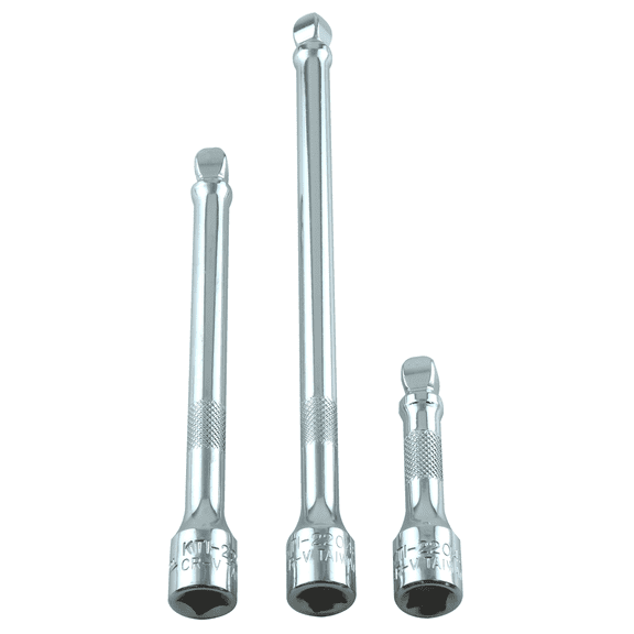K-Tool 22041 3-pc 3/8" Drive Wobble Socket Extension Set