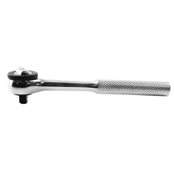 K Tool 23091 Round Head Ratchet, 1/2" Drive, Reversible, Push Button Release, 9-7/8" Long
