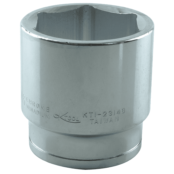 K-Tool 23146 1-7/16 x 1/2" Drive 6pt Fractional SAE Standard Chrome Socket