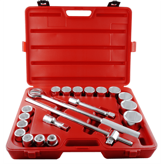 K-Tool 24121 SAE Socket Set 20pc 3/4" Drive 6-Point Fractional Socket Set