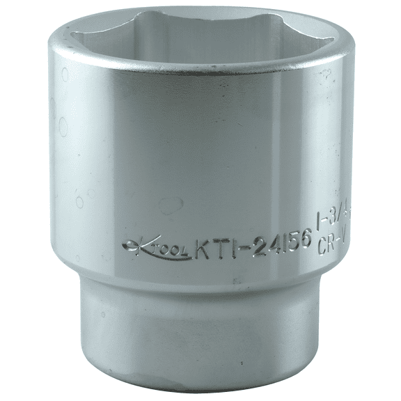 K-Tool 24156 1-3/4" x 3/4" Drive 6pt Fractional SAE Chrome Standard Socket