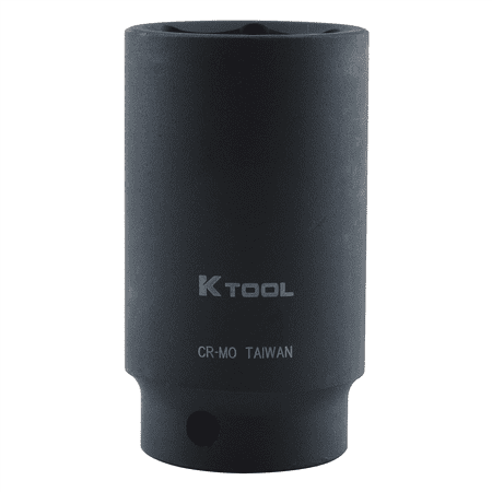 K-Tool 33244 1-3/8 x 1/2" Drive 6pt Fractional SAE Deep Impact Socket