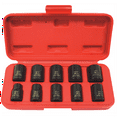 thumbnail image 1 of K-Tool 37100 10-pc 3/8" Drive 6pt Metric Standard/Short Impact Socket Set, 1 of 3