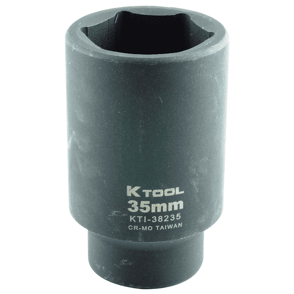 K-Tool 38235 35mm x 1/2" Drive 6pt Metric Deep Impact Socket