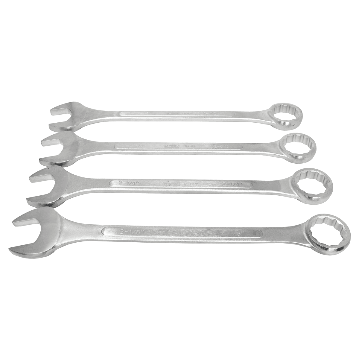 K-Tool 41004 4pc Raised Panel Jumbo Combo Wrench Set, 2-1/8" - 2-1/2"