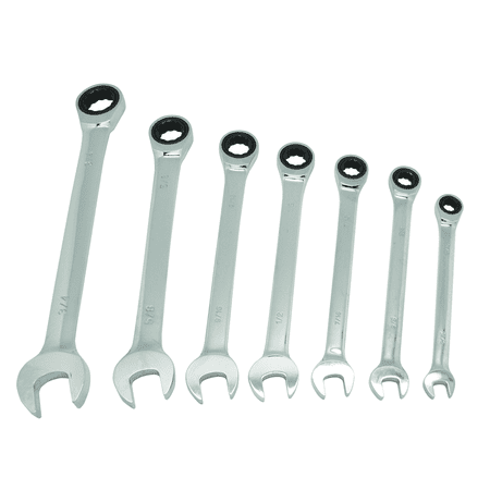 K-Tool 45400 Ratcheting Wrench Set Combination Wrenches 5/16" to 3/4"