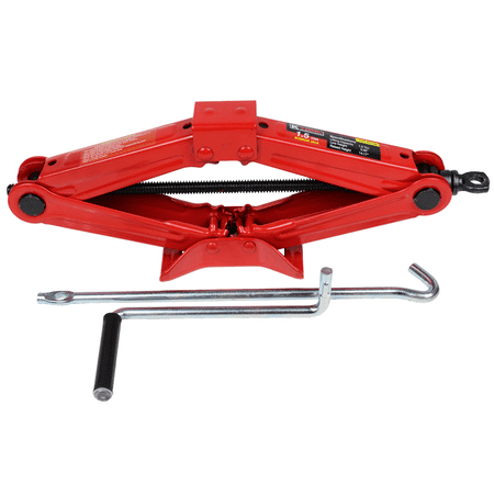 K Tool 63100 1.5 Ton Scissor Jack, Alloy Steel, Compact, Portable