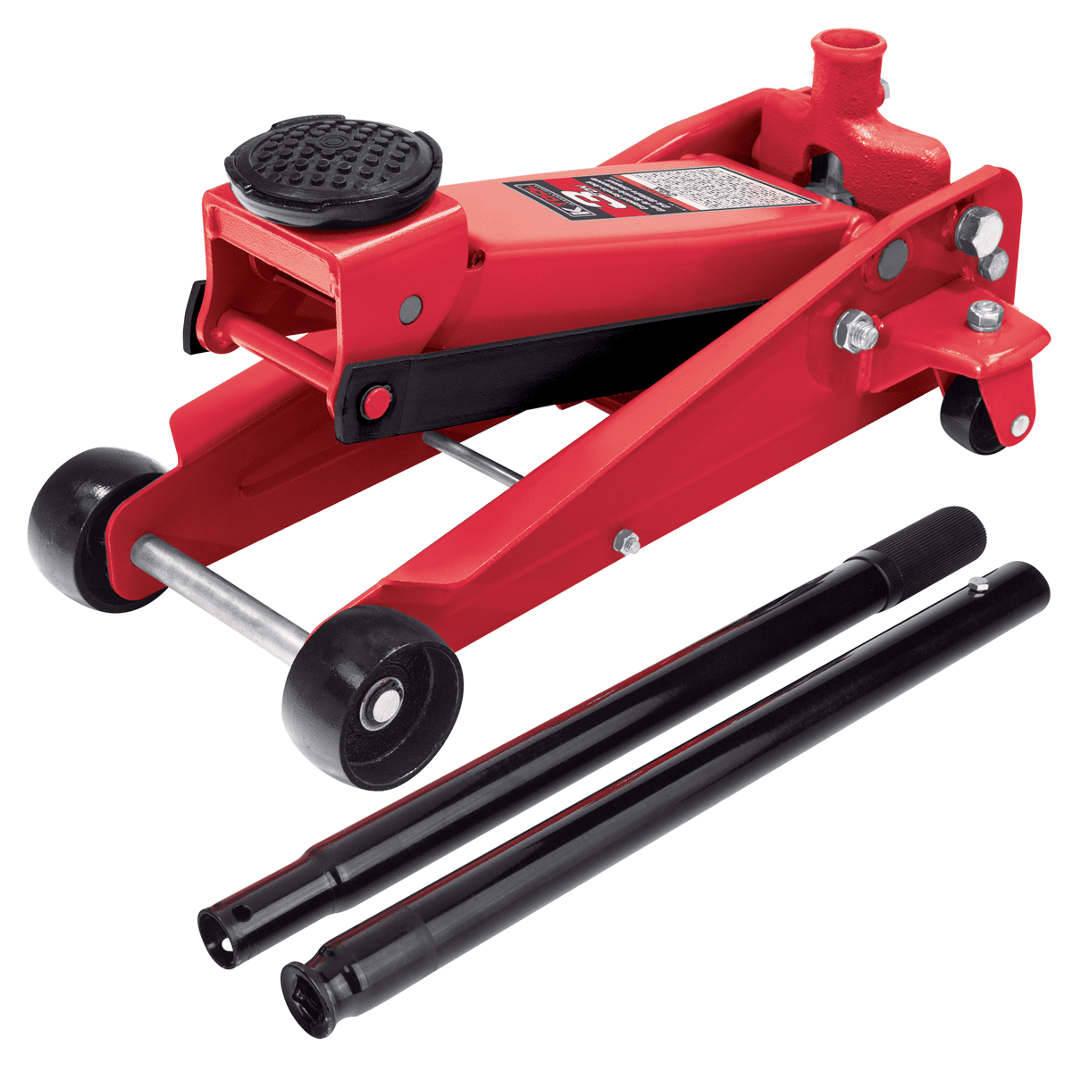 K Tool 63131B 3 Ton Service Floor Jack, Steel, Compact Design, Safety Valves