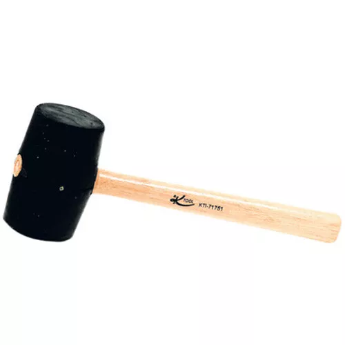 K Tool 71751 Rubber Mallet, 24 Oz, With Wooden Handle