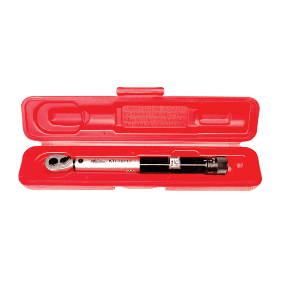 K-Tool 72117 1/4" Drive Ratcheting-style Torque Wrench, 30-150 in/lbs
