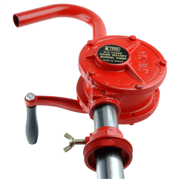 K Tool International 72200 Rotary Hand Pump for Drum Oil Transfer