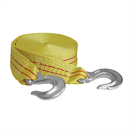 K-Tool 73803 2" x 25' Tow Strap with Forged Hooks at 10,000 lb. Capacity