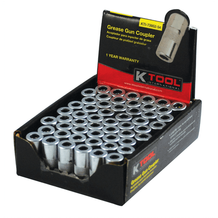 K-Tool 73952-54 54-pack Grease Gun Coupler Counter Display