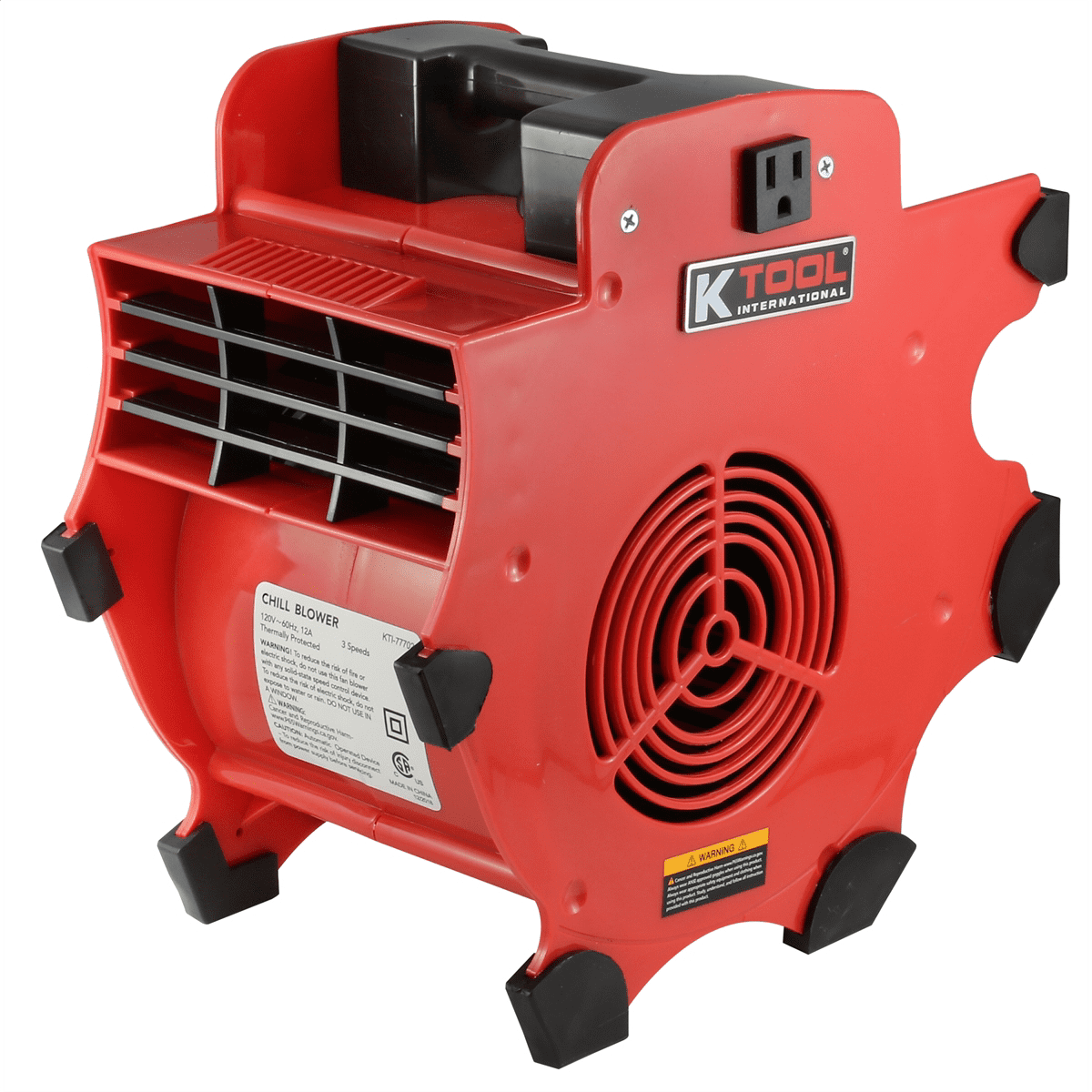 K TOOL INTERNATIONAL K Tool 77702 Workforce Blower, 3-Speed, 300 CFM, Impact Resistant Design