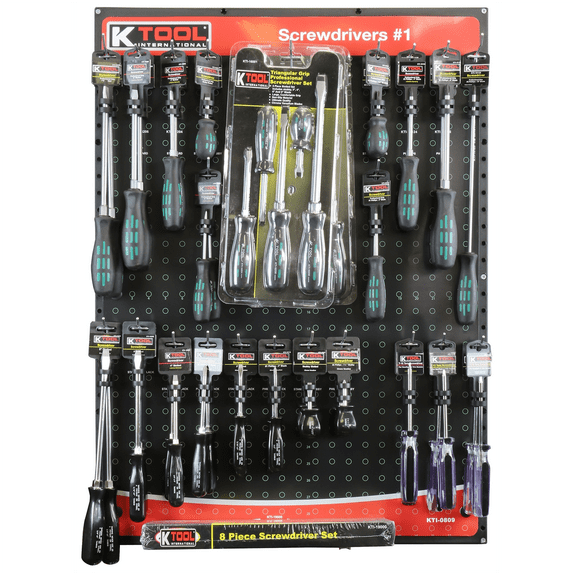 K-Tool 809 Screwdriver Display Board Merchandiser