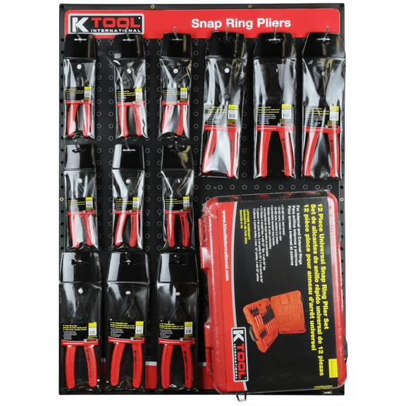 K-Tool 821 Snap Ring Pliers Display Assortment Display Board NOT Included