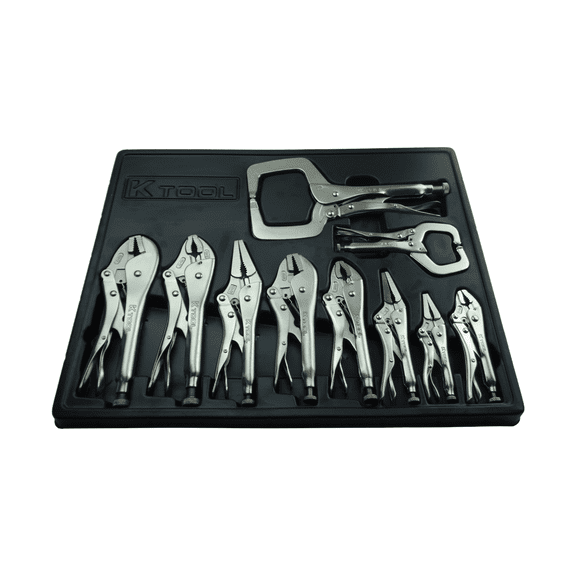 K-Tool DLS-10 Vice Grips Locking Pliers 10pc Set of Automotive Tools