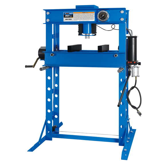 K Tool HD63650 50 Ton Air/Hydraulic Shop Press, Heavy-Duty, Versatile Use