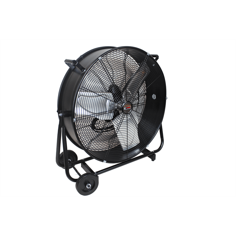 24 in. Black High Velocity Drum Fan, 2-Speed 24 in. Black High Velocity Drum Fan, 2-Speed
