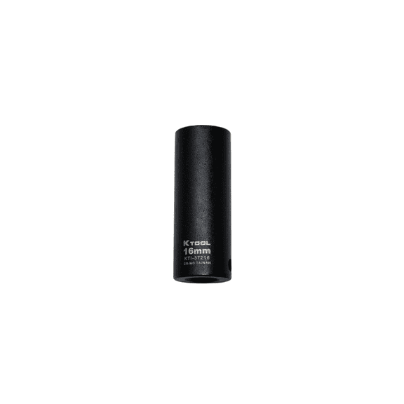 K Tool International 16MM 3/8 Drive Impact 6 Point Deep Socket