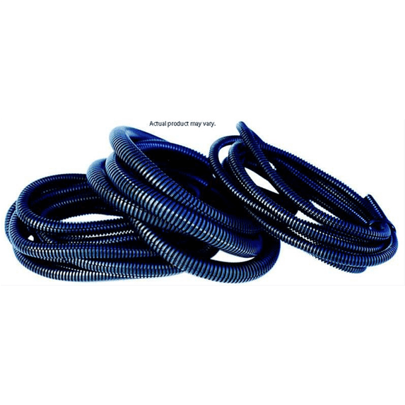 K Tool International 7 ft. Wire Loom 1/2" Tubing, Split, Plastic, Black