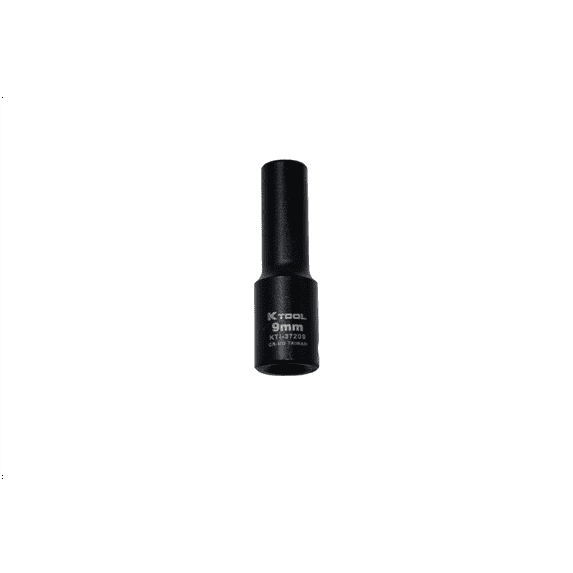 K Tool International 9MM 3/8 Drive Impact 6 Point Deep Socket