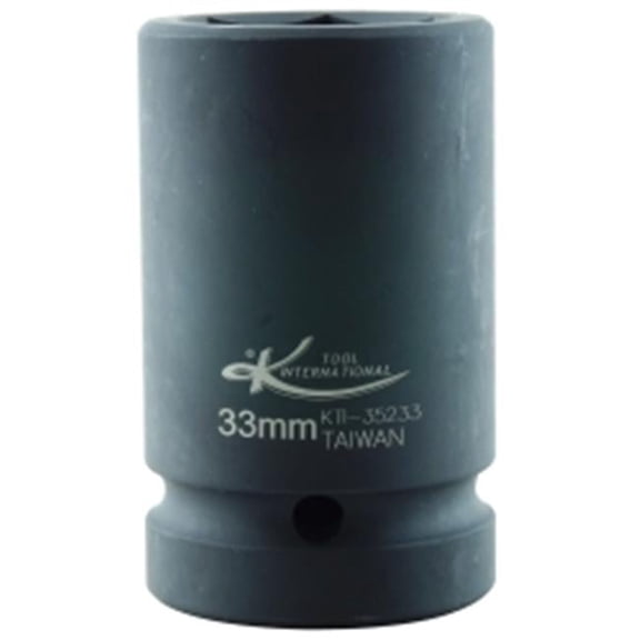 K Tool International  Budd Wheel Impact Socket - 1 in. x 33 mm