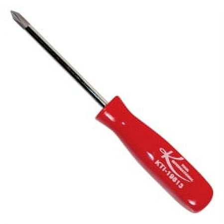 K Tool International Chrome Vanadium, 3" Phillips Red Handle Screwdriver