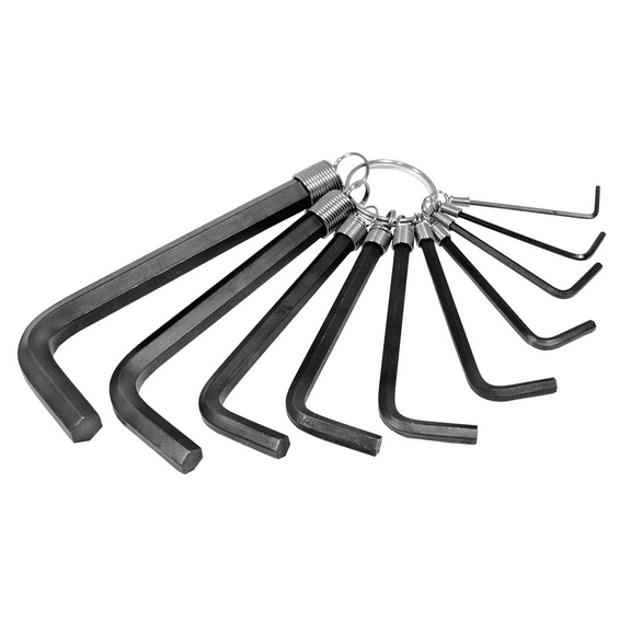 K Tool International HEX KEY SET 10 PC. METRIC 1.5MM TO 10MM ON A RING