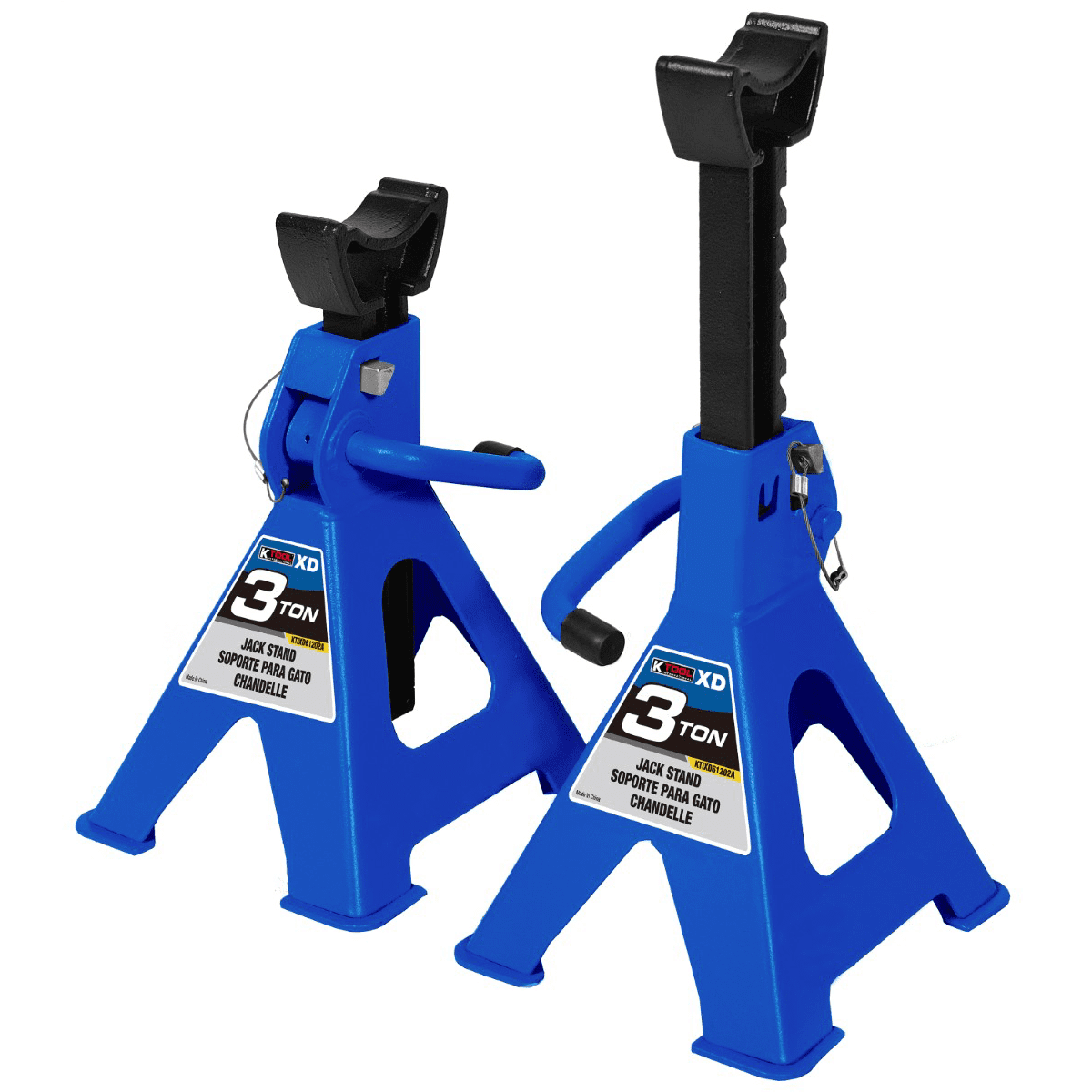 K Tool International Jack Stands 3 Ton (Pair)