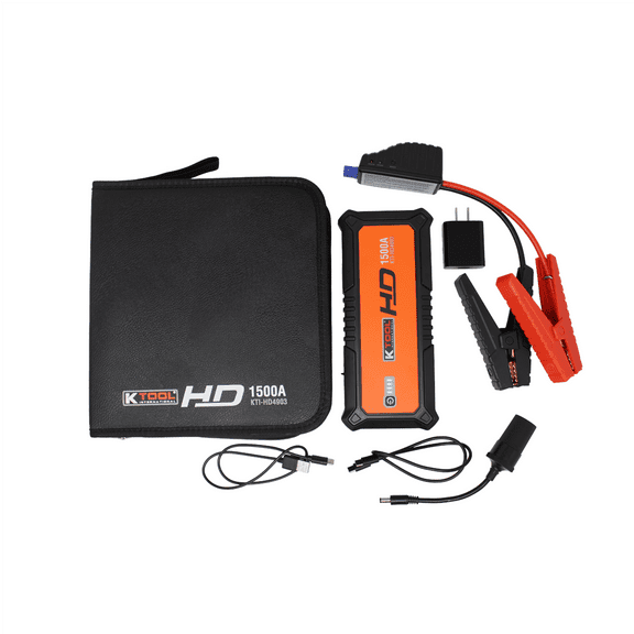 K Tool International K-Tool 24000mAh Heavy Duty Jump Starter Power Bank Charger
