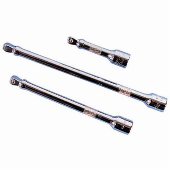 K Tool International KTI22041 3 Piece 3/8 Inch Drive Wobble Socket Extension Set