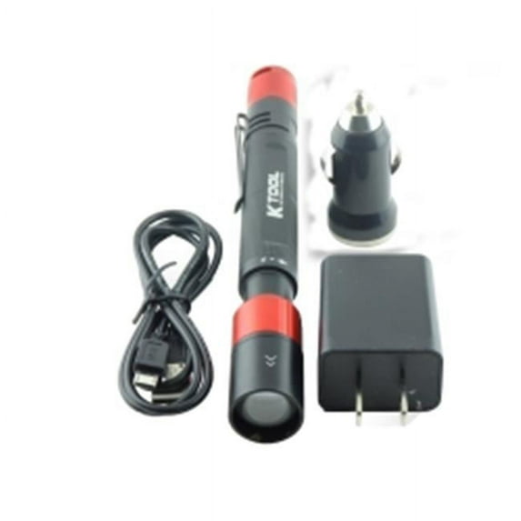 K Tool International KTI73338 Pen Light Rechargeable Cree LED XPG, 120 Lumen