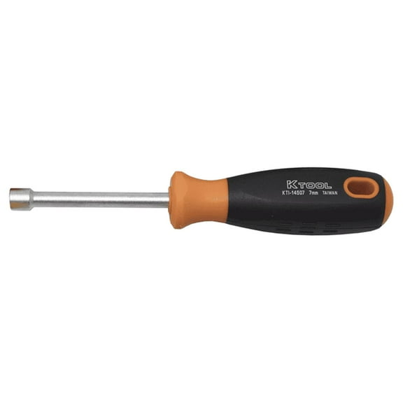 K Tool International METRIC NUT DRIVER 7MM X 75 SOFT-GRIP HANDLE