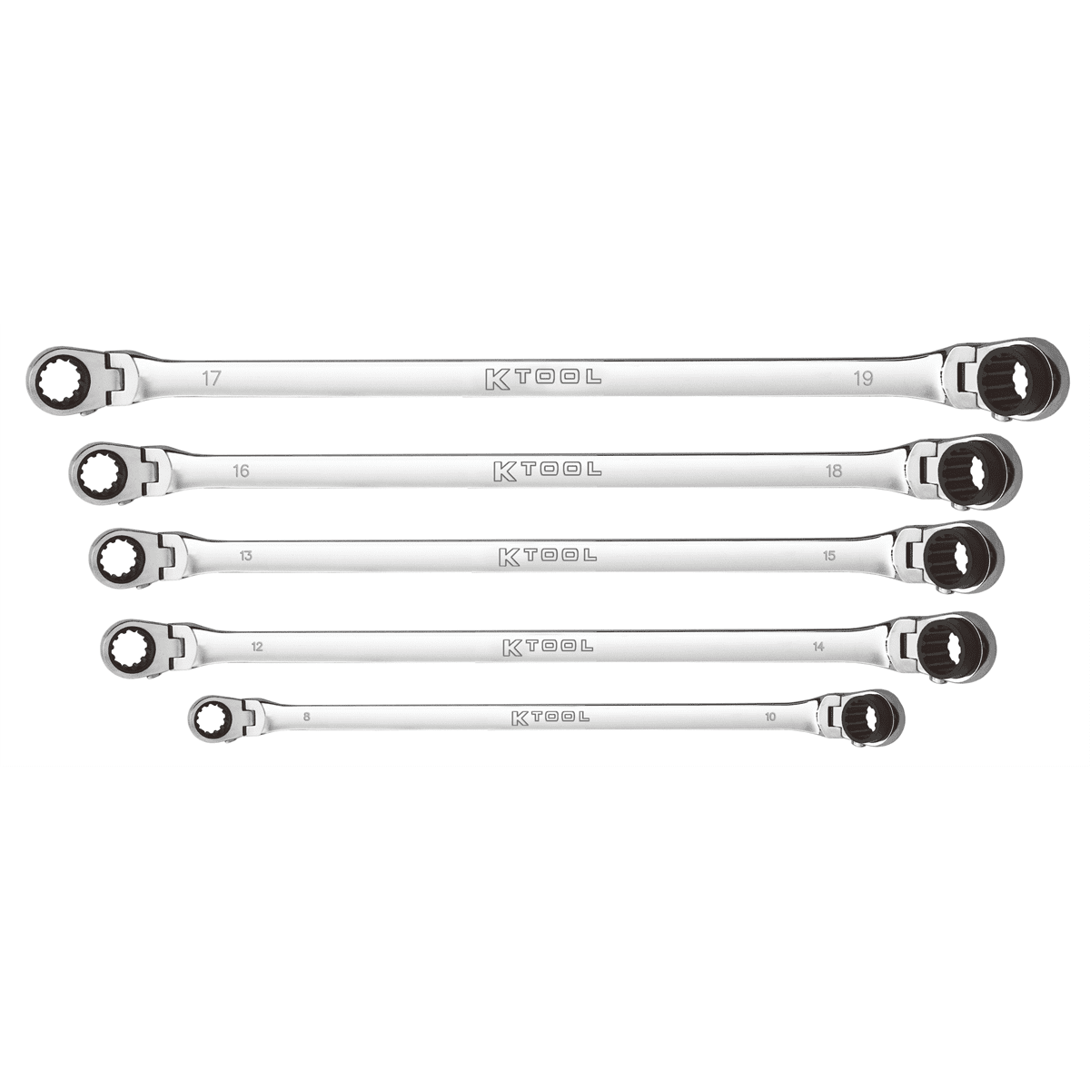 Keetch Tool K Tool International MSTDBM10, Reversible Ratchet Wrench 5 Piece ...