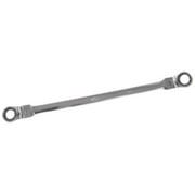 K Tool International Reversible Ratcheting Extra Long Double Box End Flexible Wrench - 14 x 15 mm