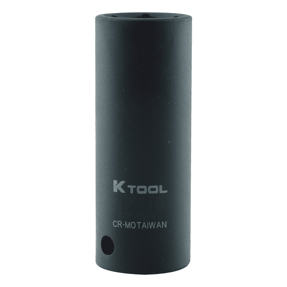 K Tool 33220 Impact Socket, 1/2" Drive, 5/8", 6 Point, Deep