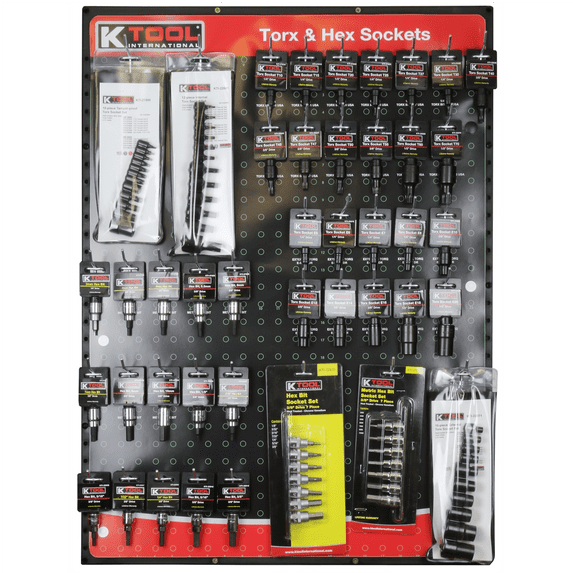 K Tool International Torx & Hex Socket Bit Display