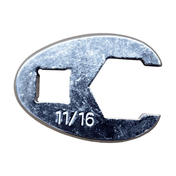 K Tool International Wrench 11/16 Inch Flare Nut Crowfoot 6 Point 3/8 Drive