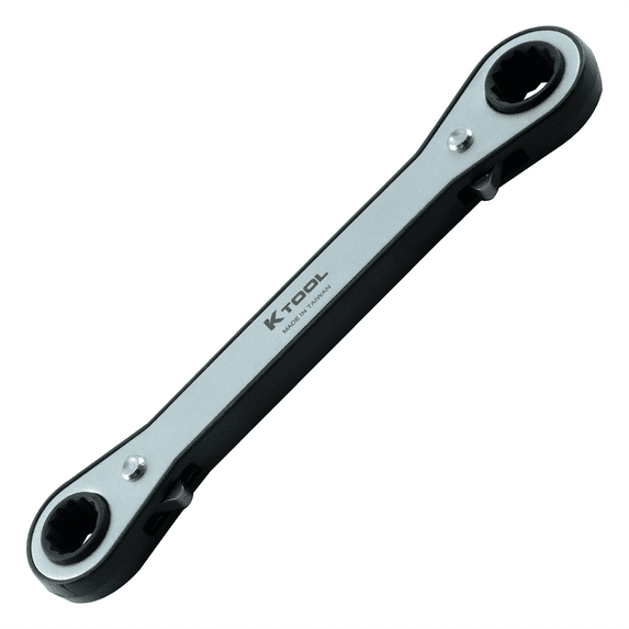 K Tool International Wrench 3/8 Inch X 7/16 Inch Ratcheting 12 Point